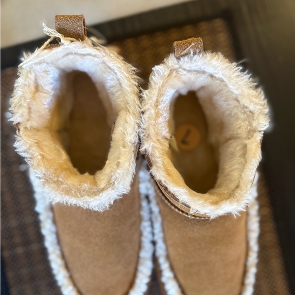 Women’s Chestnut Mini Platform Suede Boots – Size 7 – Brand New - Picture 5 of 8